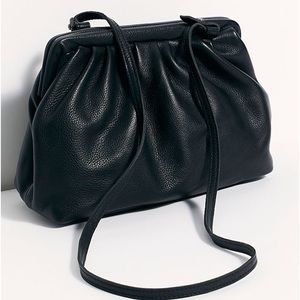 Free People Echo Leather Clutch Shoulder Bag